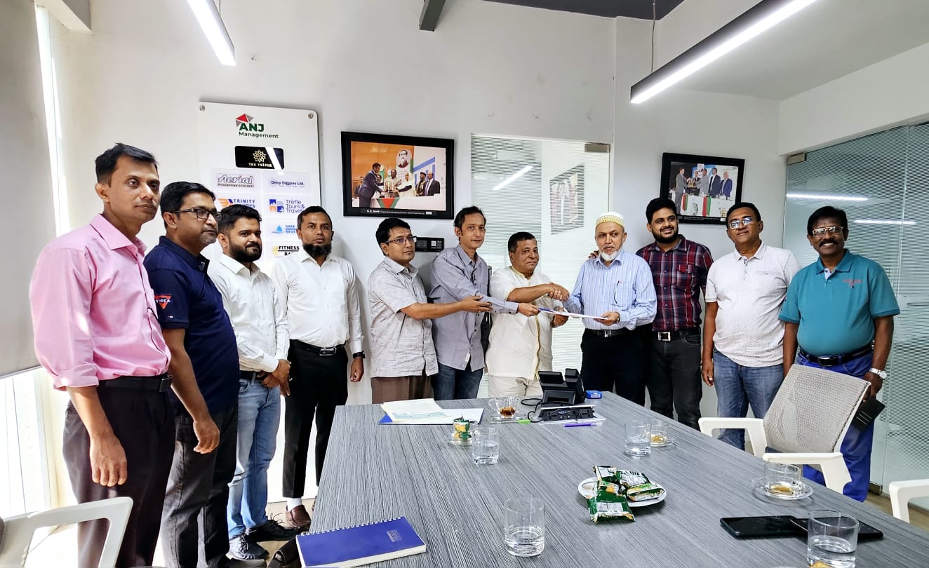 Aerial YMCA Floor Sale Agreement Signing Program