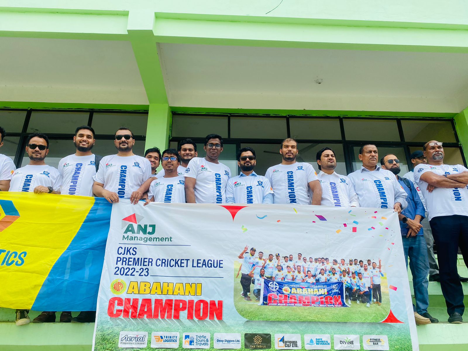 Aerial Properties Ltd Sponsors Abahani's Championship Victory at CJKS Premier Cricket League 2022–2023