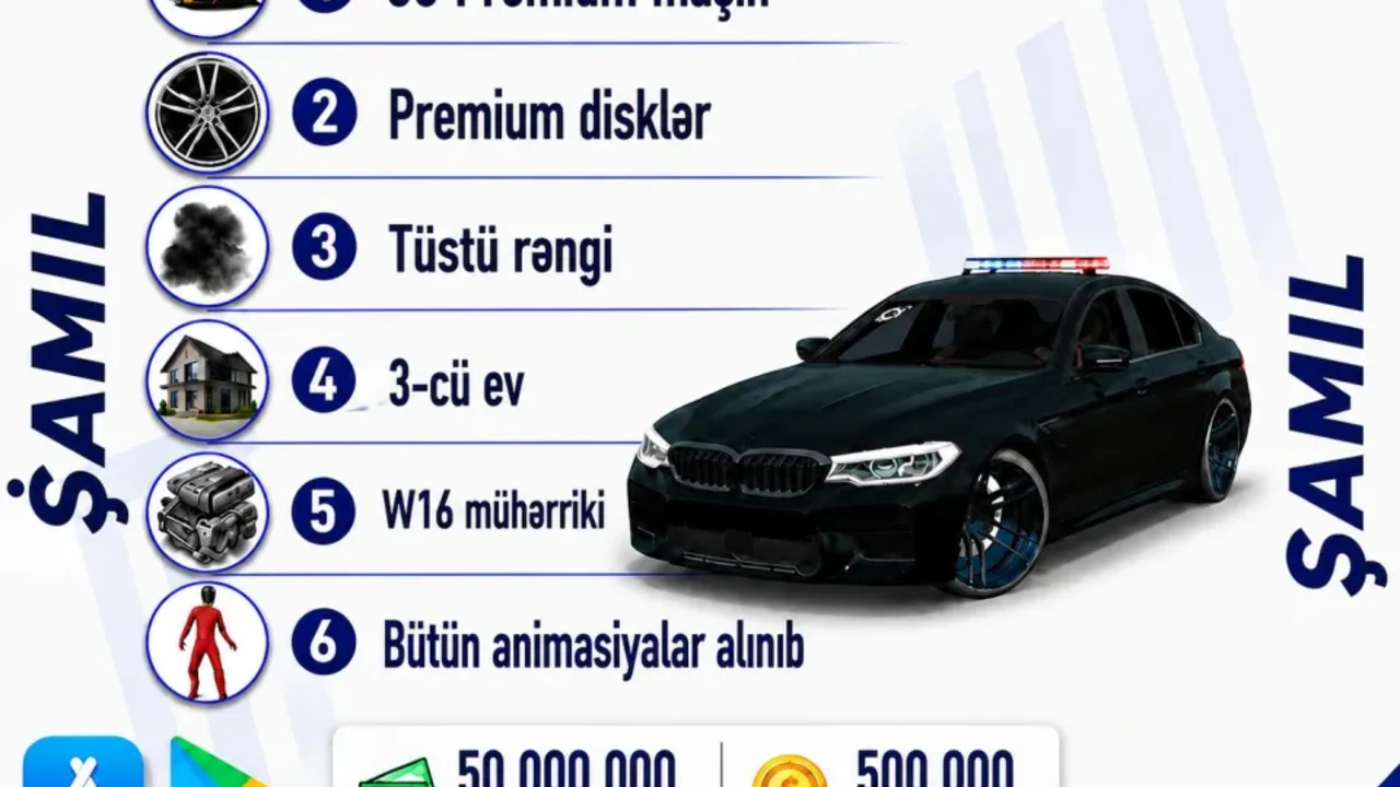 Car Parking Premium hesabı.
