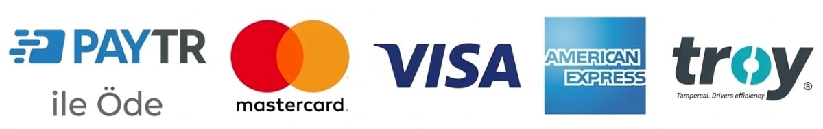 Ödeme Yöntemleri - PayTR, Mastercard, Visa, American Express, Troy