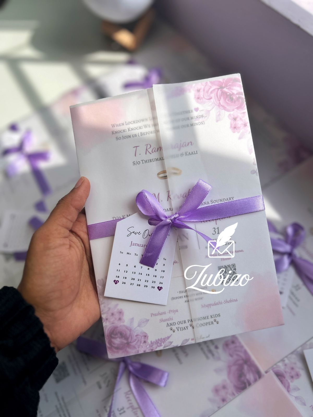 Lavender Save The Date Invite