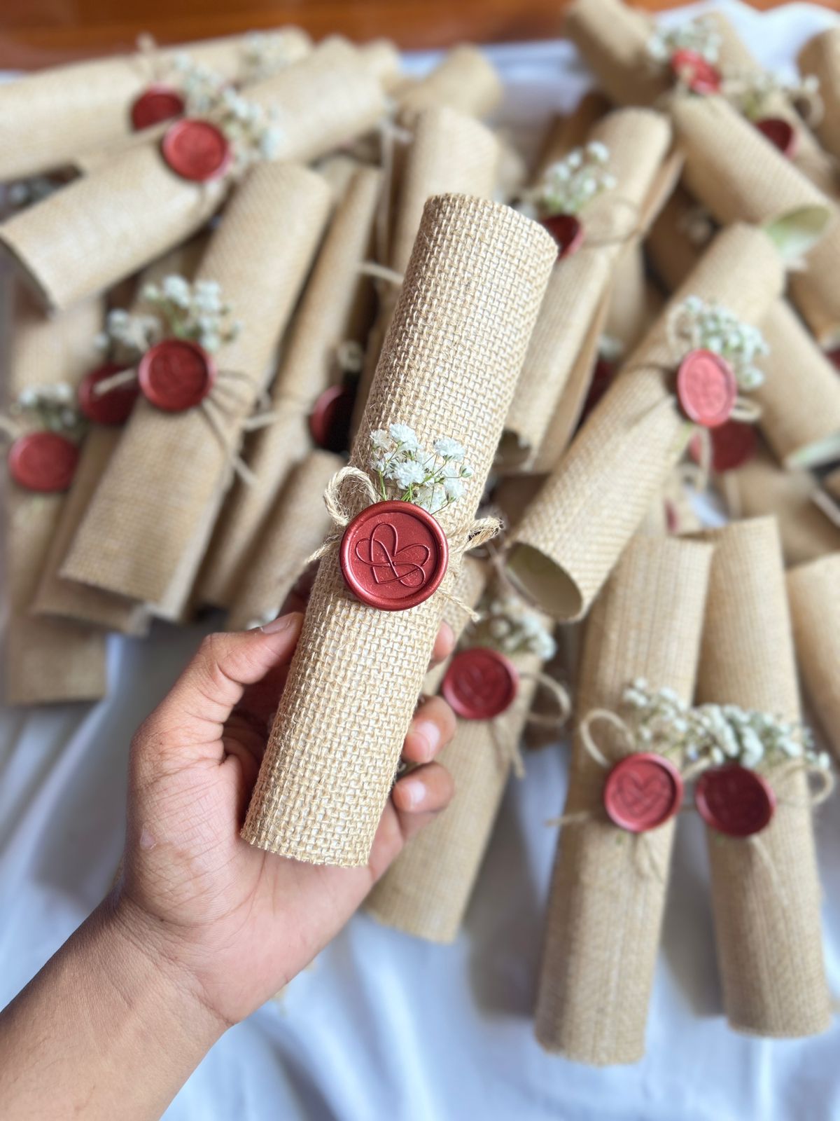 Rustic Scroll Invitation
