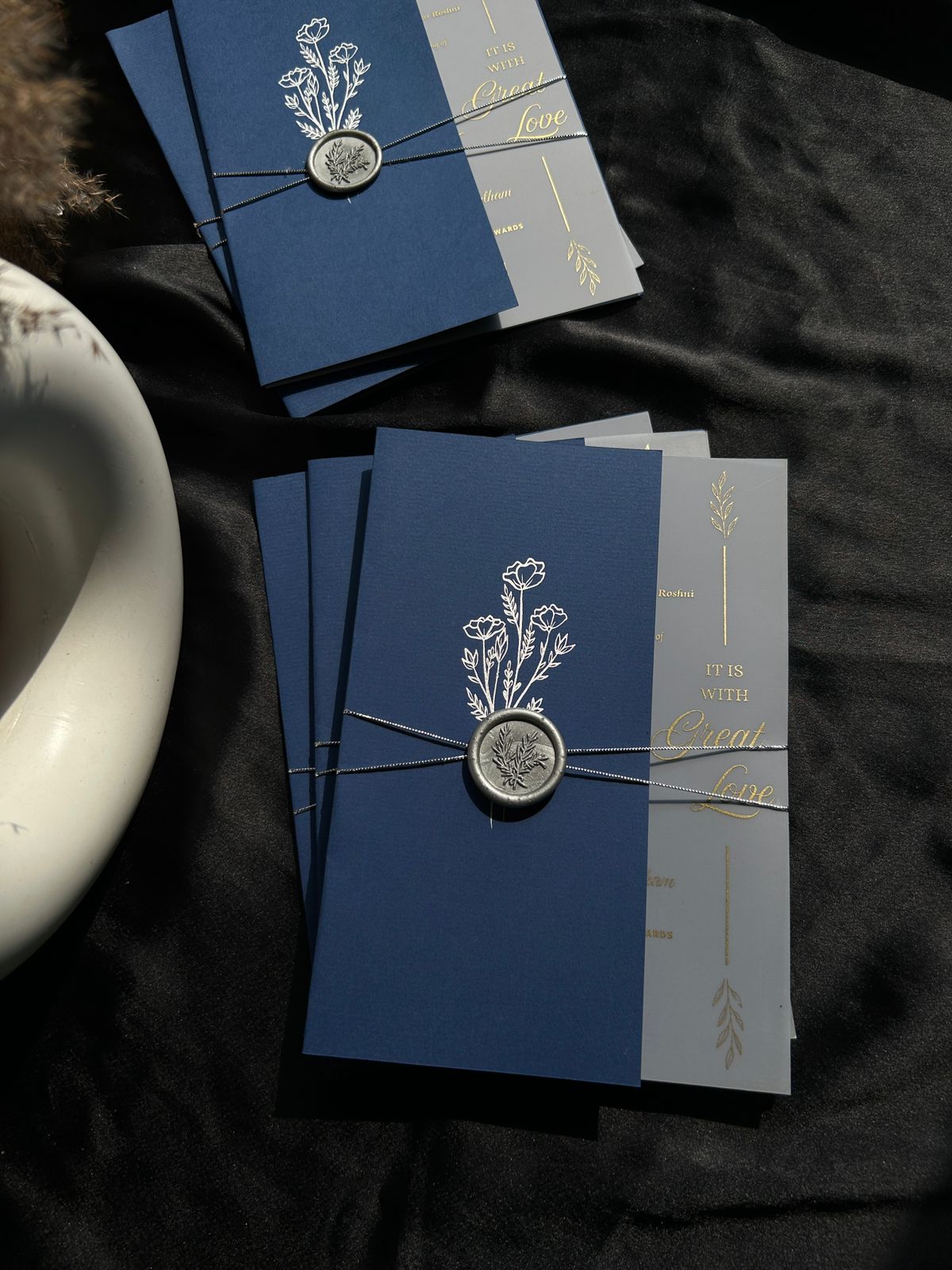Midnight Bloom Invitation