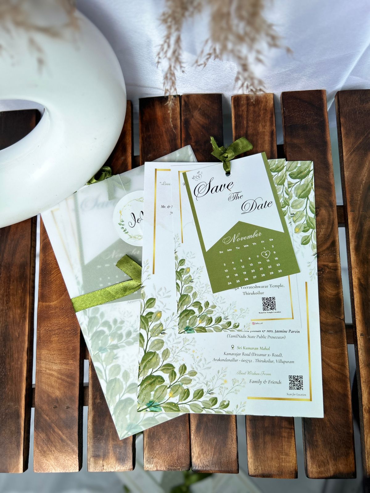 Botanical Save The Date Invitation