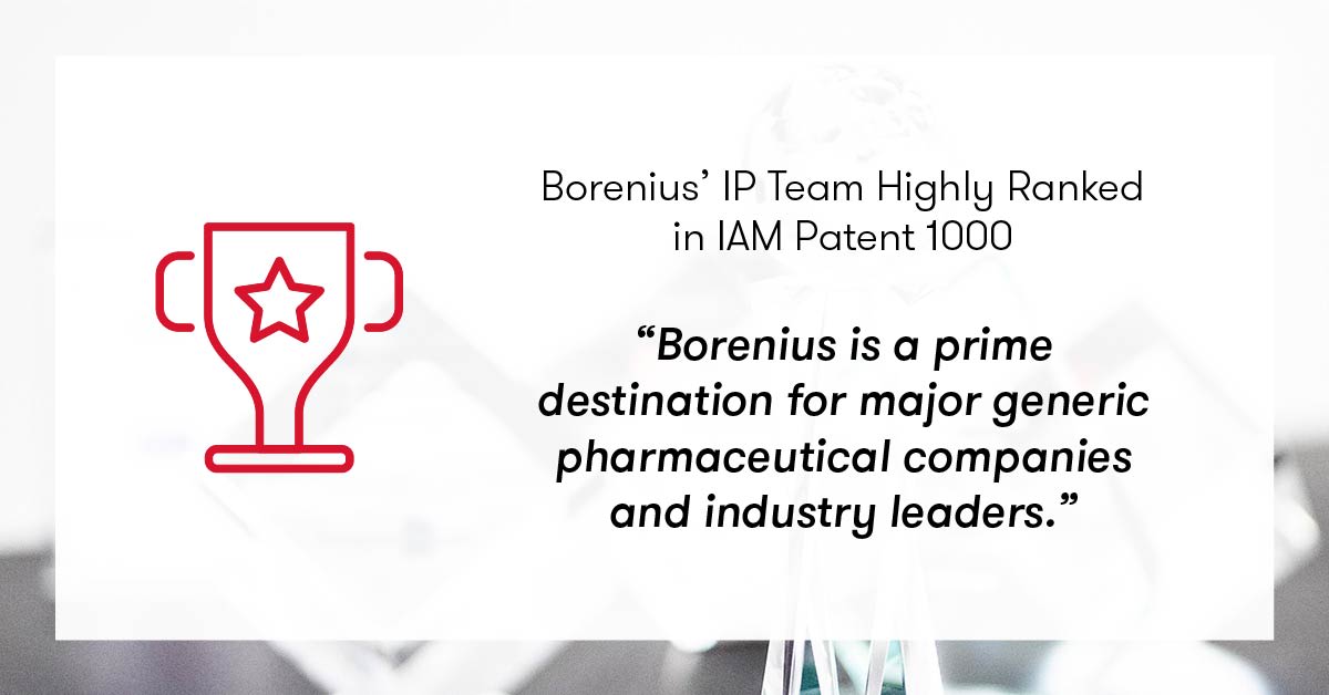 Borenius’ IP Team Highly Ranked in IAM Patent 1000