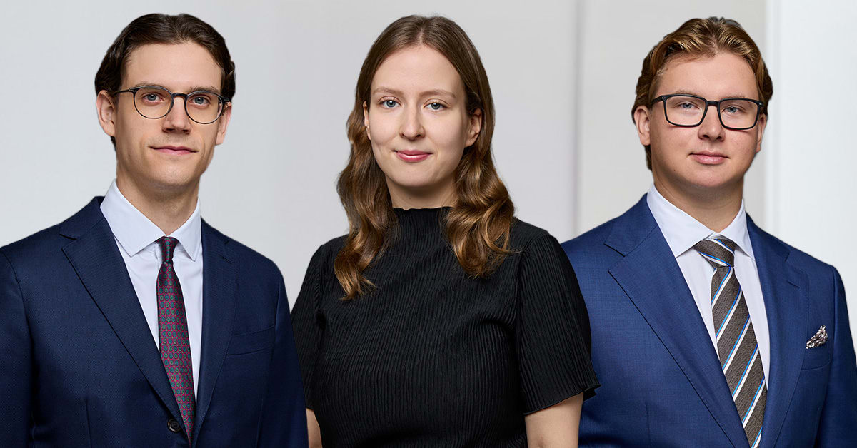 Juhani Saksa, Liisa Alahuhta and Taneli Lantta
