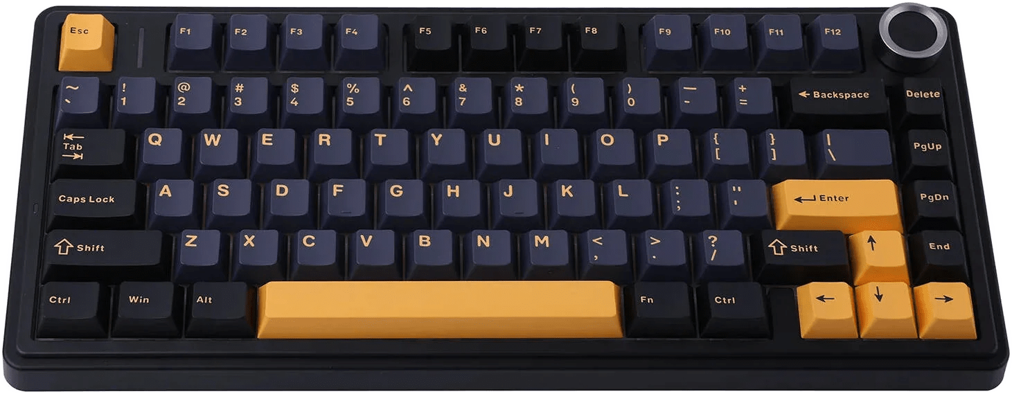 AULA F75 Gasket Wireless 75% Mechanical Keyboard, 80 Keys, 1000Hz Polling Rate, RGB Lighting, Hot Swappable, Reaper Switch, NKRO, 4000mAh Battery, 8