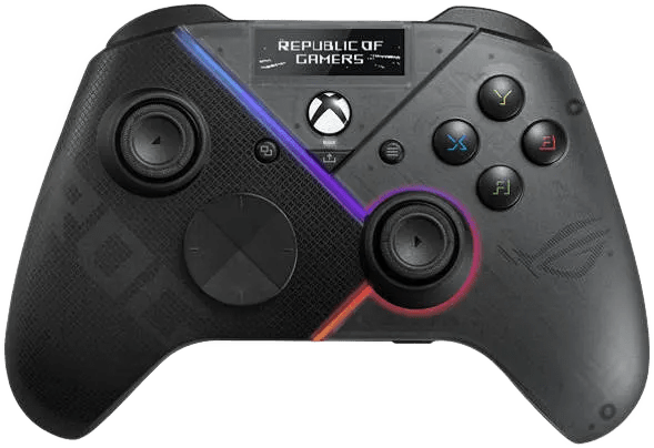 ASUS ROG Raikiri Pro PC Controller, Built-In OLED Display, Tri-Mode Connectivity (BT 5.0, Wired USB-C & 2.4GHz Dongle), Selectable Step Triggers, Wide Compatibility, Bla 4