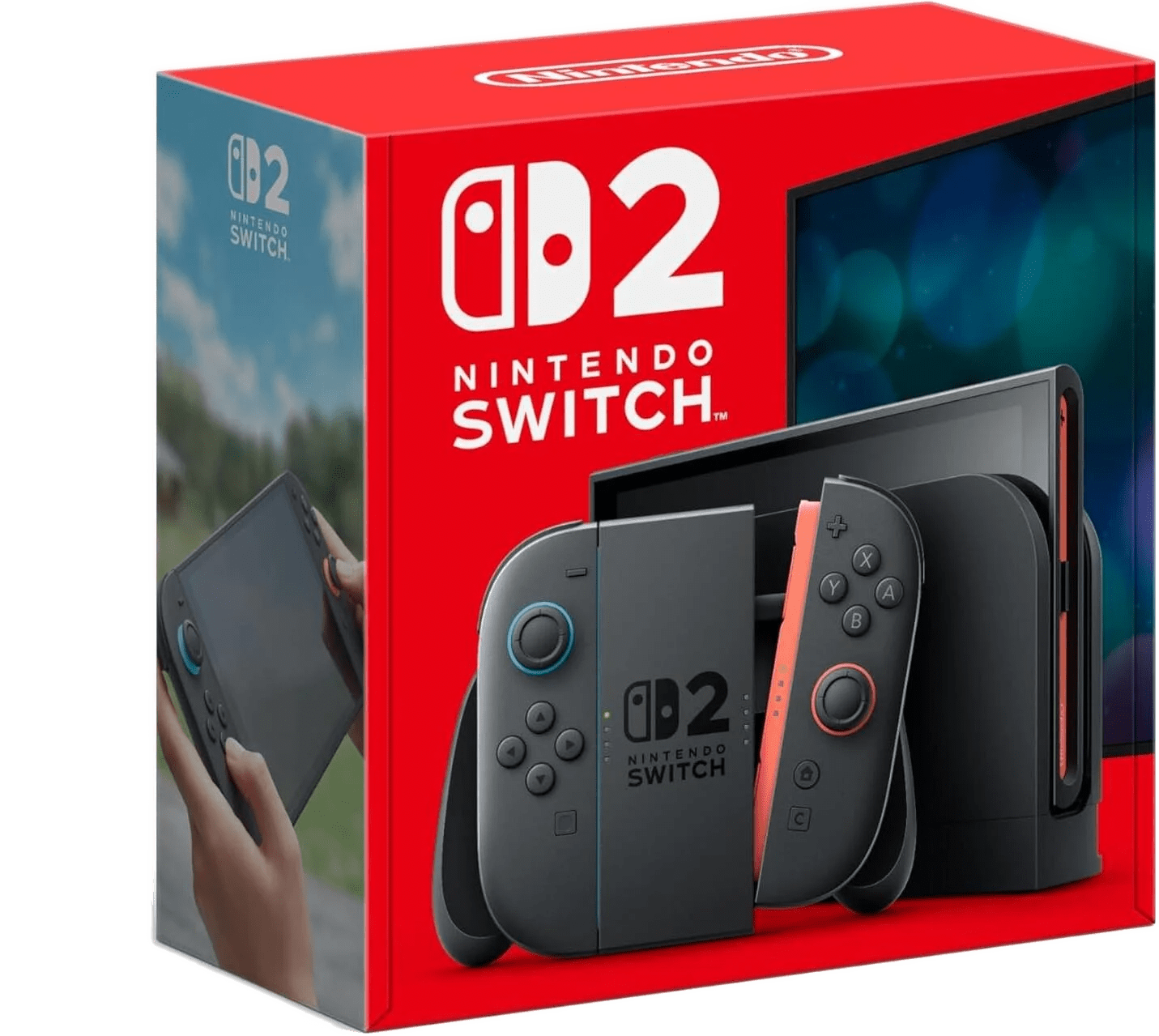 Nintendo Switch 2 Console 2025, 7.9 HDR10 Touchscreen 120Hz Display, 12GB RAM, 256GB Storage, Next-Gen Joy-Con 2 Controllers with Enhanced Motion Sensors, INTL Version BME 2