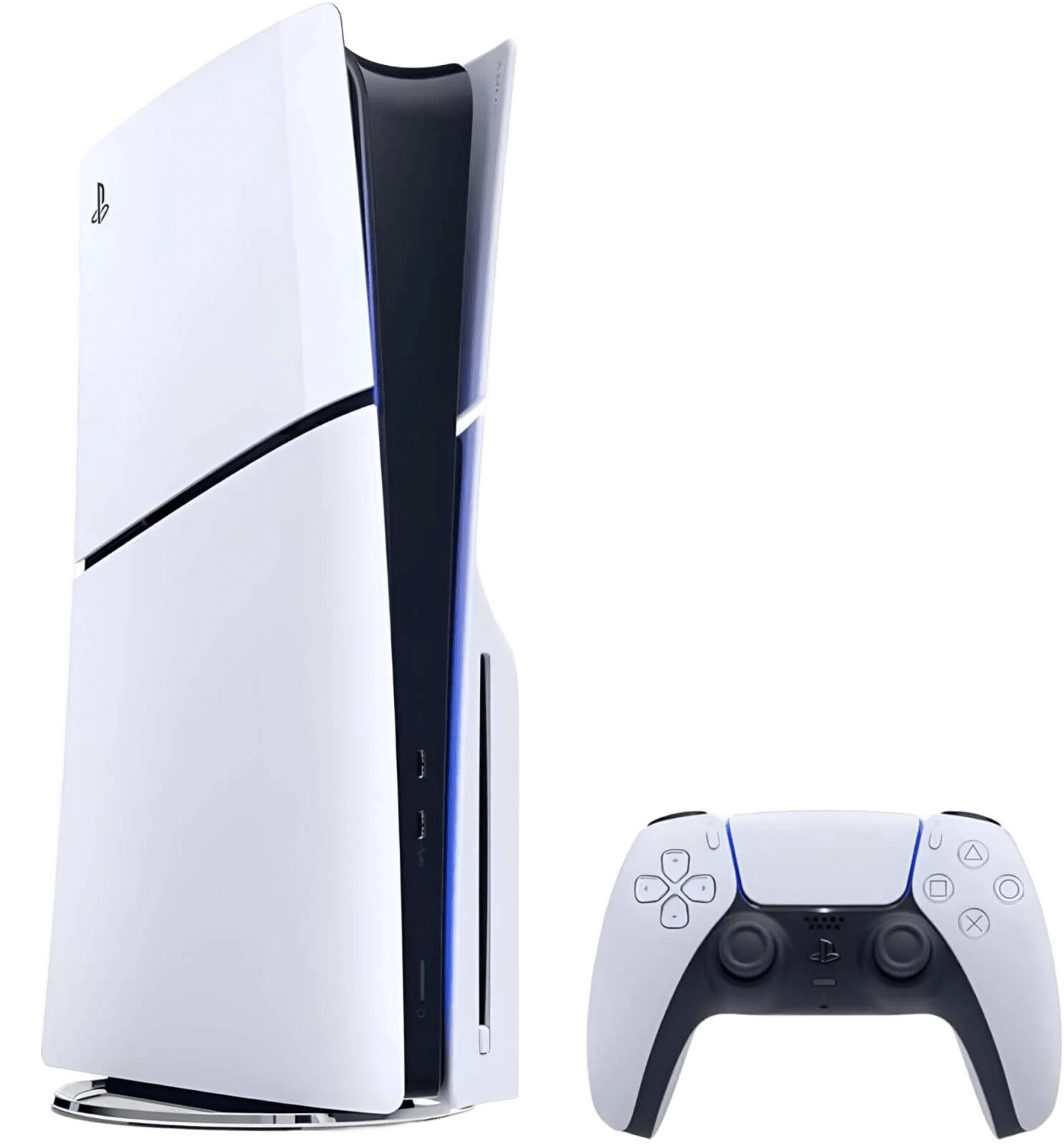 Sony PlayStation 5 Slim Standard Edition Console, Detachable Disk Drive, Support 4K @ 120Hz, x86-64-AMD Ryzen Processor, AMD Radeon RDNA 2 GPU, 16GB RAM, 1TB SSD Storage