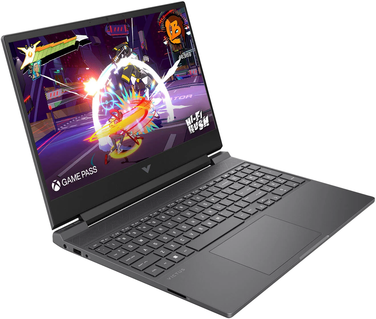 HP 15-fa2082wm Victus Gaming Laptop, 15.6 FHD IPS 144Hz Display, Intel Core i5-13420H, 16GB RAM, 512GB SSD, GeForce RTX 4050 6GB GPU, English Keyboard, Windows 11 Home, Mica Silver 6