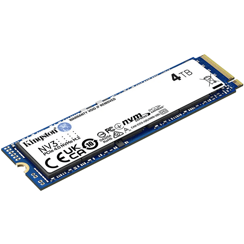Kingston NV3 4TB PCI-e 4.0 NVMe M.2 SSD SNV3S4000G