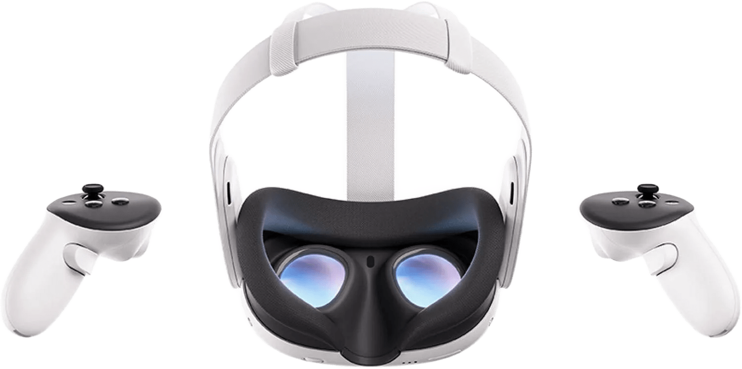 Meta Quest 3 Advanced VR Headset, 2064x2208 Resolution Per Eye, 512GB Storage, Ring-Free Touch Plus Controllers, Adjustable Strap,TruTouch Haptic Feedback, 3D Spatial Audio, Whit