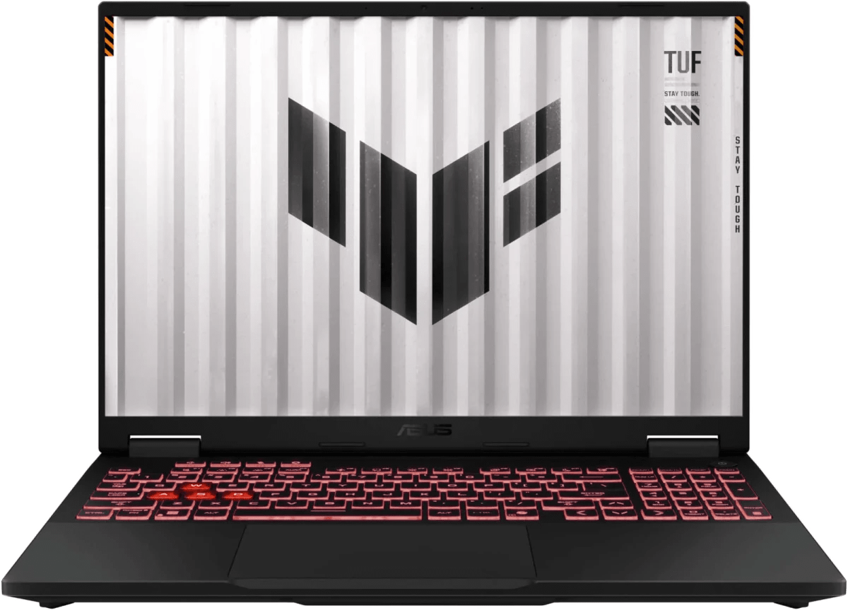 ASUS TUF Gaming A16 FA608PM Laptop, 16" WUXGA IPS 165Hz Display, AMD Ryzen 9 8940HX, 16GB RAM, 1TB SSD, GeForce RTX 5060 8GB GPU, English-Arabic K/B, Win11Home, Jaeger Gray | 90NR0MC1-M003X0