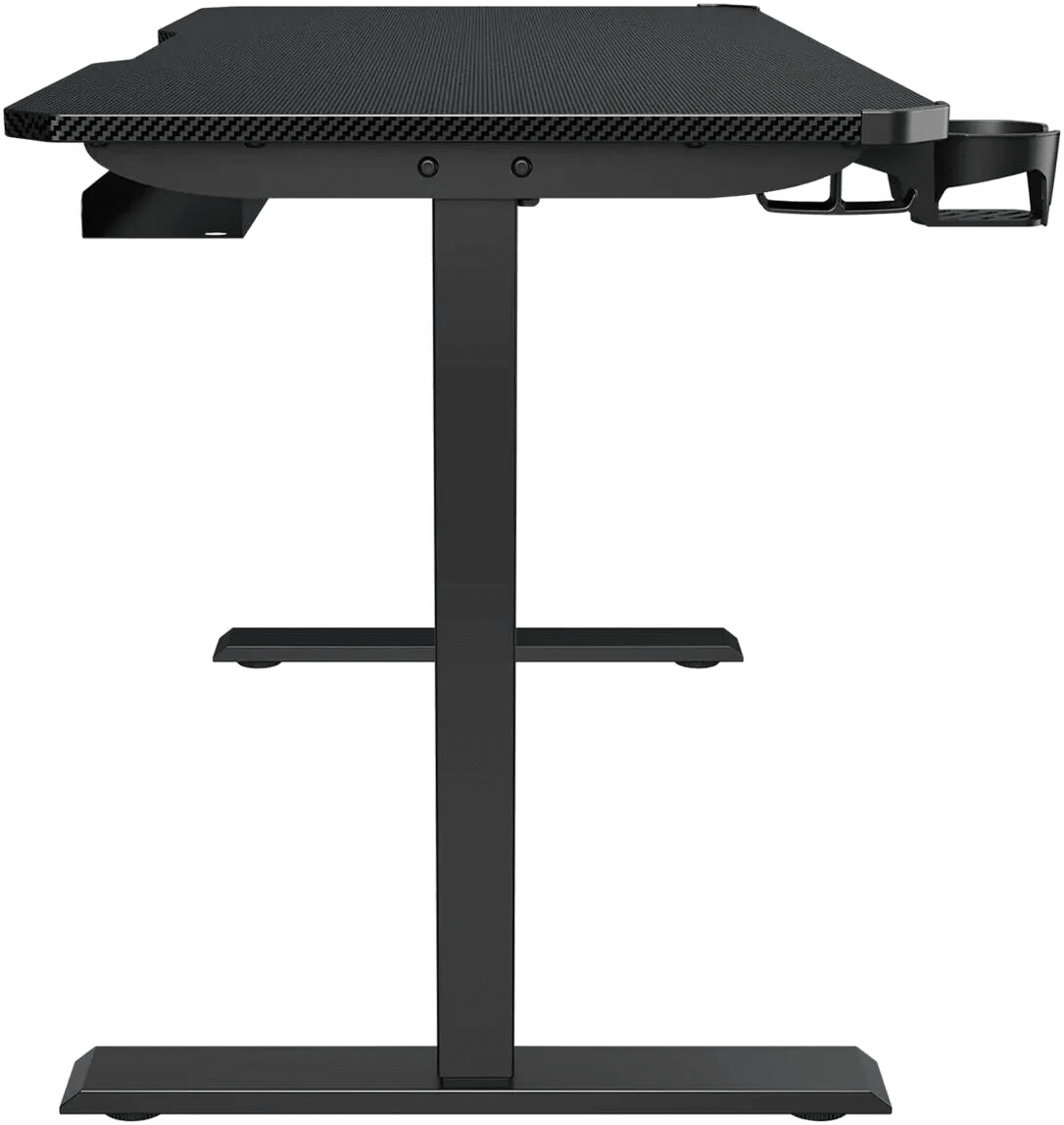Cougar E-ARES 120 Gaming Desk, RGB Lighting, Height Adjustment 73-118cm, Full Cable Management, USB-C Charging Port, Rotating Cup Holder, Headset Hook & 80kg Load, Black 6