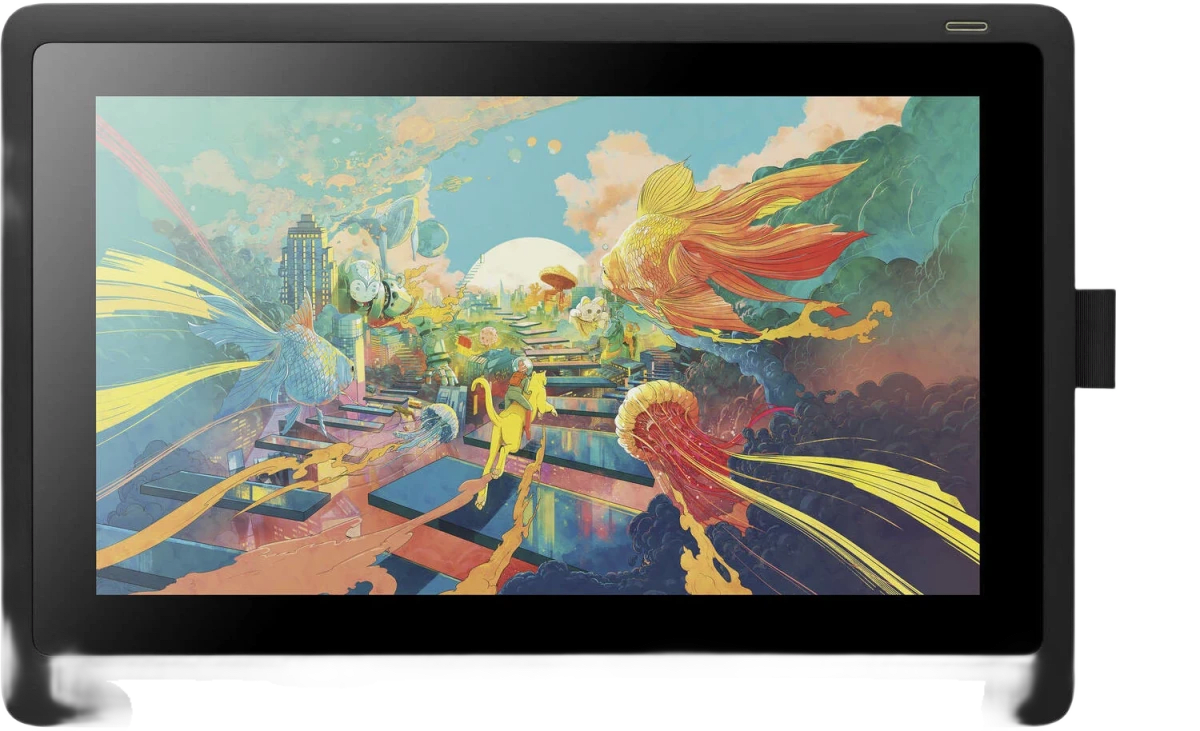 Wacom Cintiq 16 Creative Pen Display, 15.6 FHD Display, 8192 Levels Pen Pressure Sensitivity, 16.7M Colors, 72% NTSC, Foldable Built-In Stand, Wacom Pro Pen 2, Windows and Mac 4