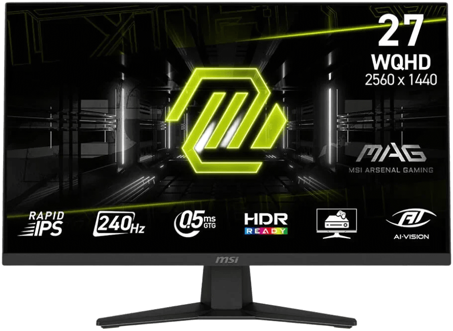 MSI MAG 274QF X24 Gaming Monitor, 27 Rapid IPS Display, WQHD Resolution, 240Hz Refresh Rate, 0.5ms (GtG) Response Time, AI Vision Technology, Black 5