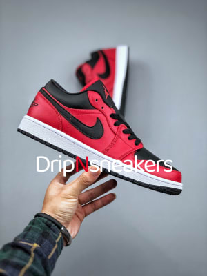 Air Jordan Low Rouge noir
