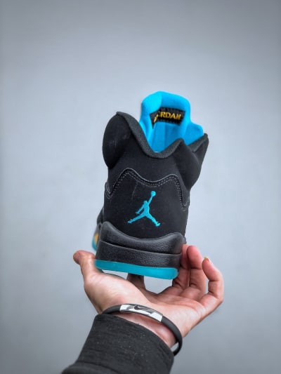 Jordan 5 Retro 'Aqua Blue' Black