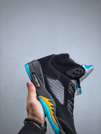 Jordan 5 Retro 'Aqua Blue' Black