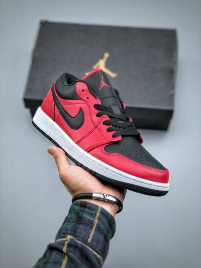 Air Jordan Low Rouge noir