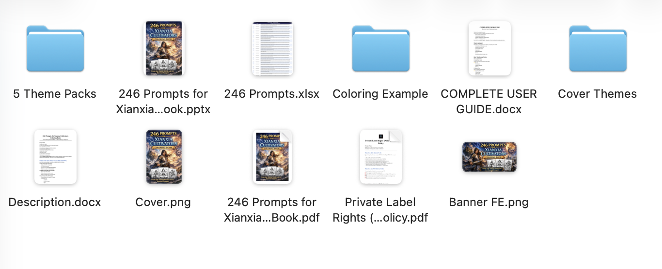 Product contents preview