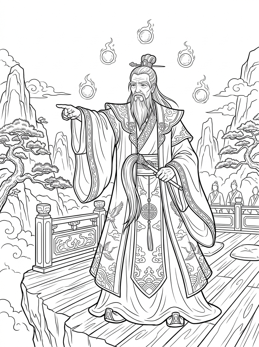 Theme 4 line art