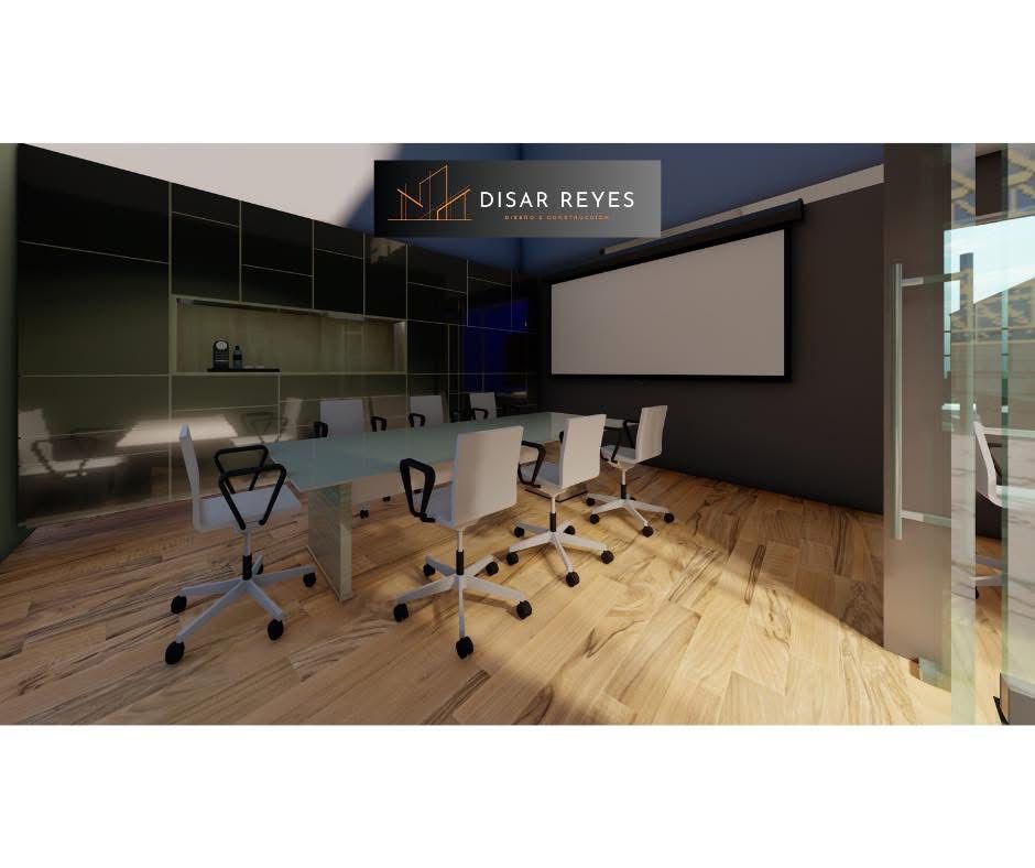 Render 3D Sala de Juntas