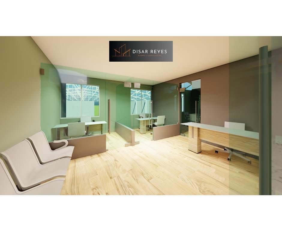 Render 3D Sala de Espera Comercial