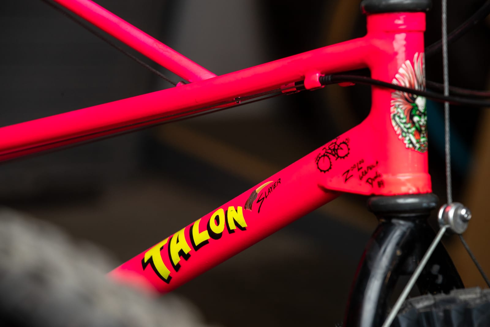 Old Talon Head Tube