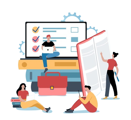 Students preparing for exams