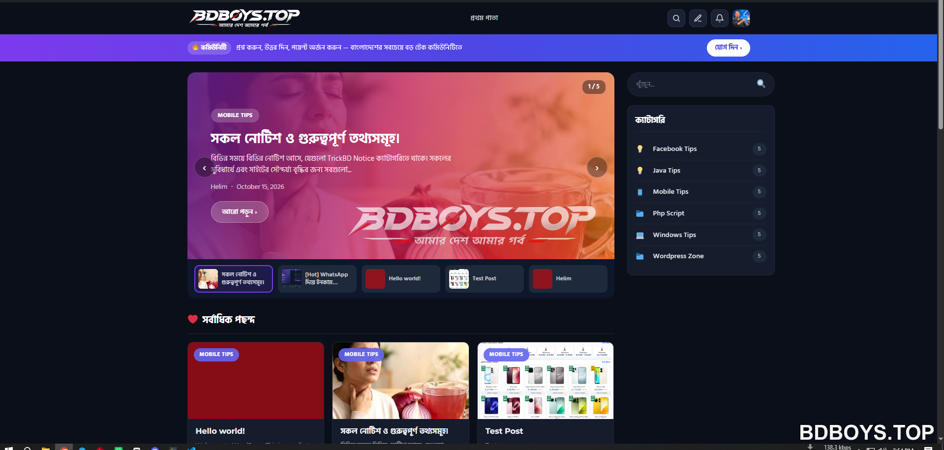 নিয়ে নিন TrickBD এর নতুন  ক্লোন WordPress  থিমস ।