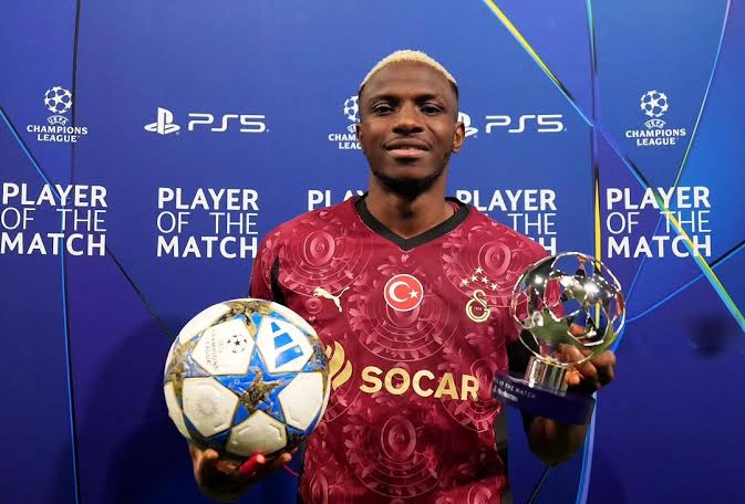 Osimhen among players with most UEFA Champions League Player of the Match awards in 2025/26 season