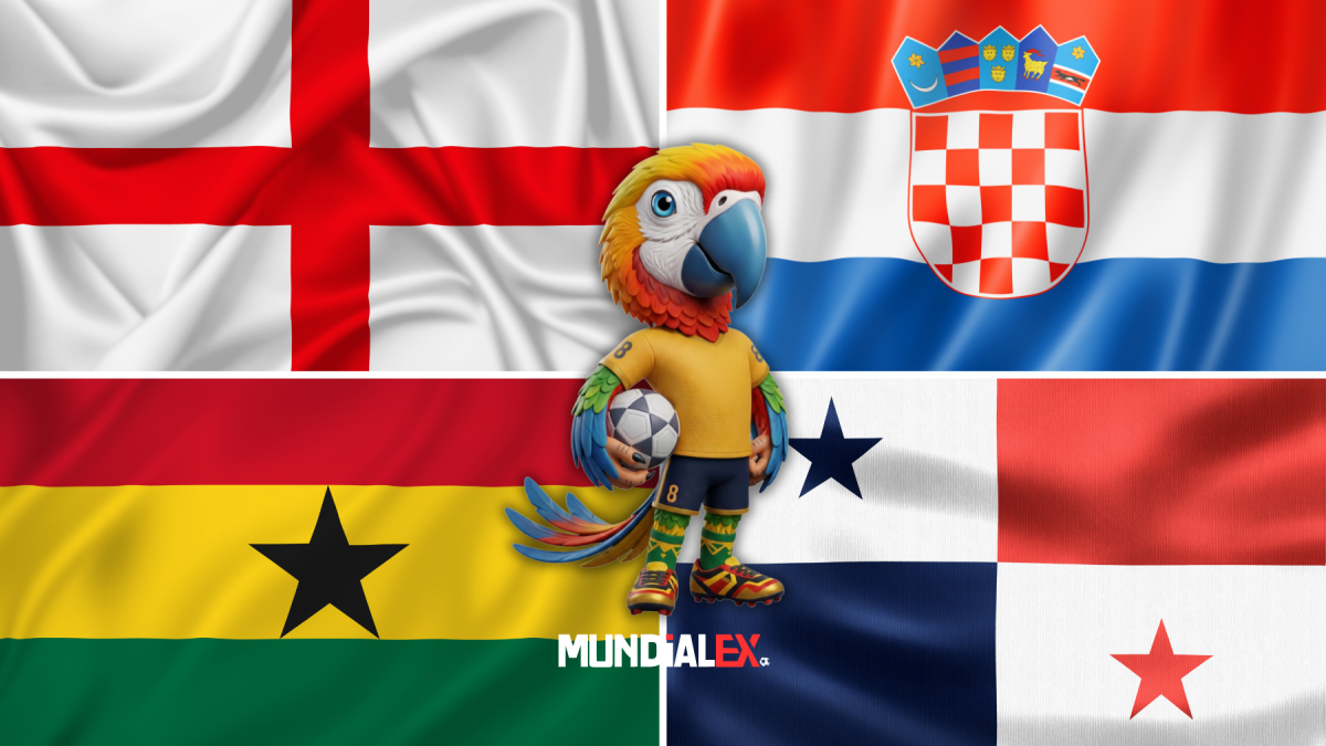 Inglaterra, Croacia, Ghana y Panamá disputarán el Grupo L del Mundial 2026 por dos cupos a dieciseisavos de final