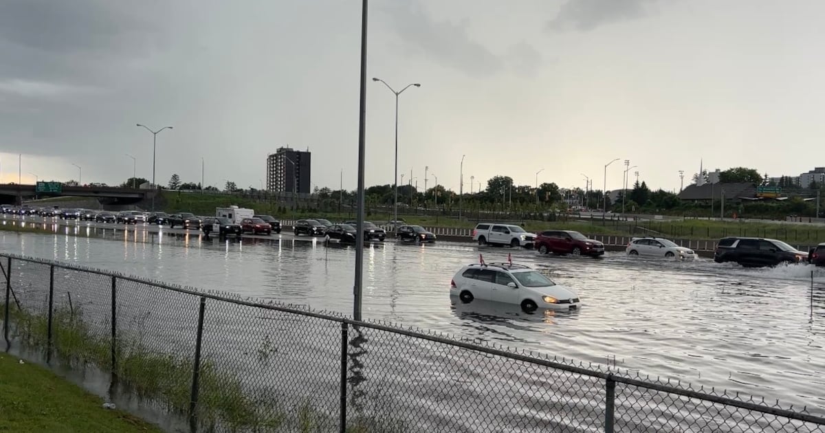 Heavy Canada Day rainfall floods Ottawa roads and causes widespread power outages