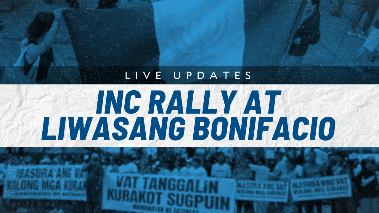 INC rally continues at Liwasang Bonifacio in Manila amid police alert and legal concerns