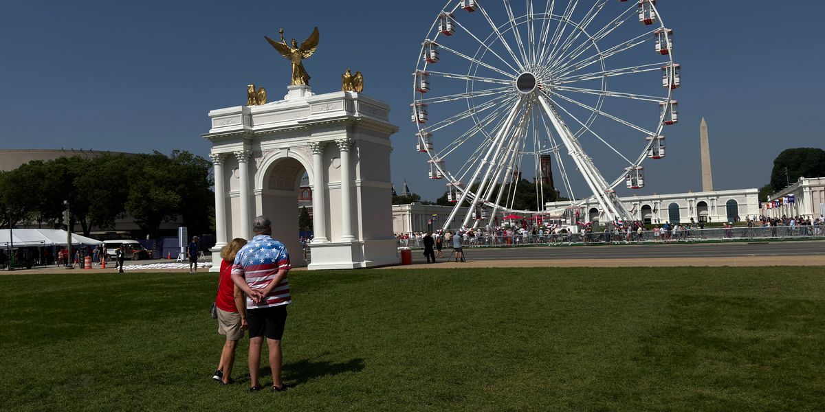 Empty Exhibits and Corporate Sponsors at Trump's American State Fair