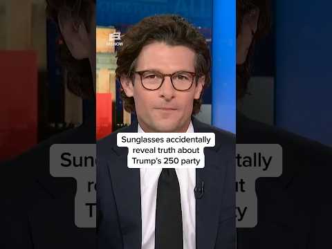 Unas gafas de sol revelan accidentalmente la verdad sobre la fiesta del 250.º de Trump