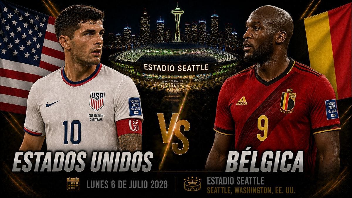 Partido de octavos entre Estados Unidos y Bélgica en el Mundial 2026