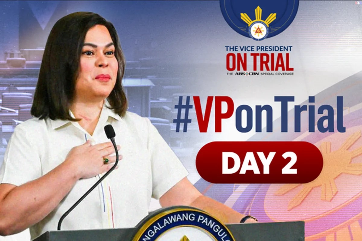 Vice President Sara Duterte's Impeachment Trial Progresses on Day 2