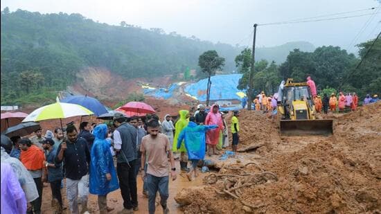 Mudslide near tunnel project in Kerala's Wayanad kills two, leaves seven missing amid monsoon rains