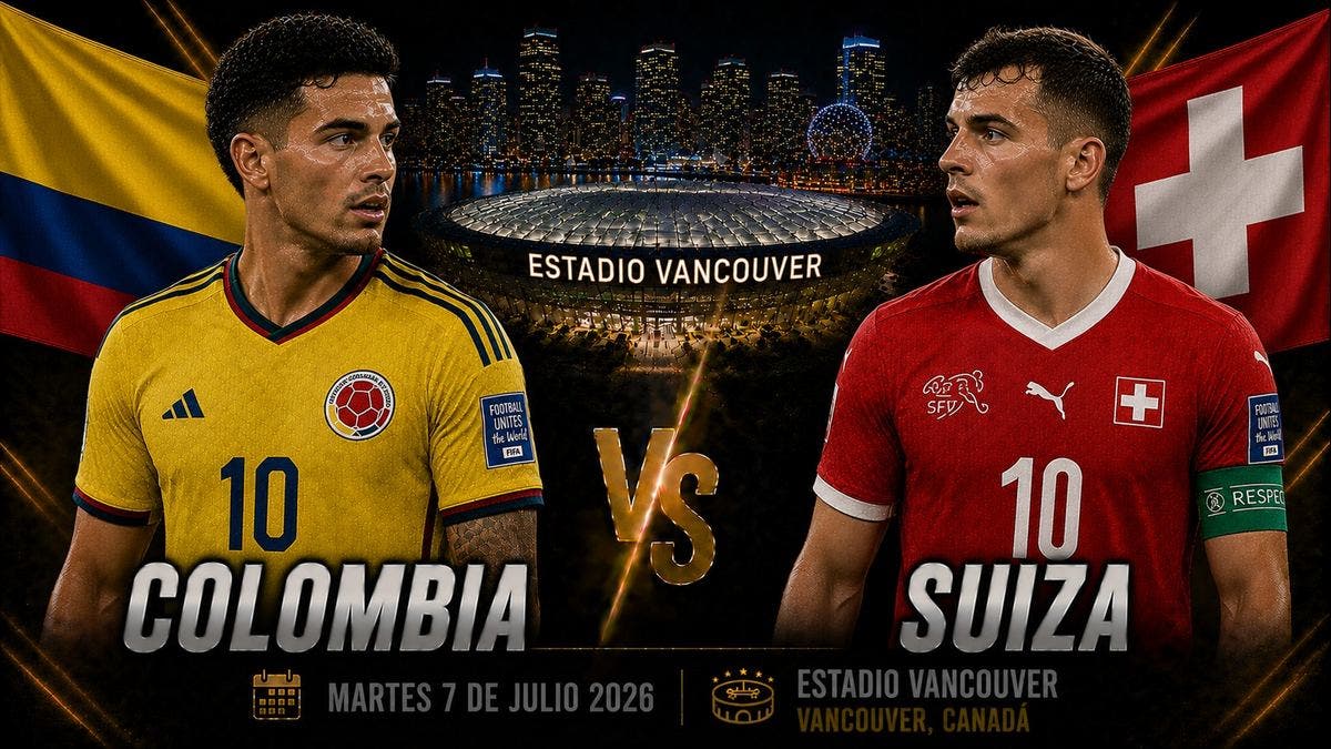 Colombia y Suiza se enfrentan en un duelo clave por los octavos de final del Mundial 2026