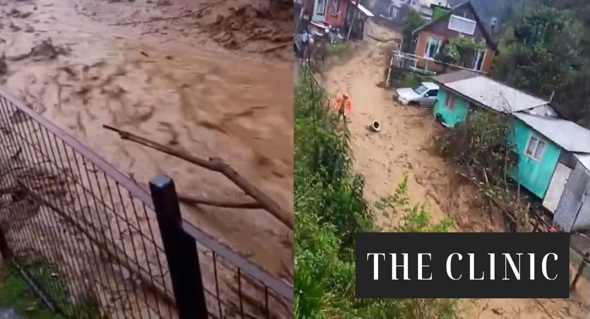 Inundaciones en Corral por desborde del río San Juan tras fuertes lluvias