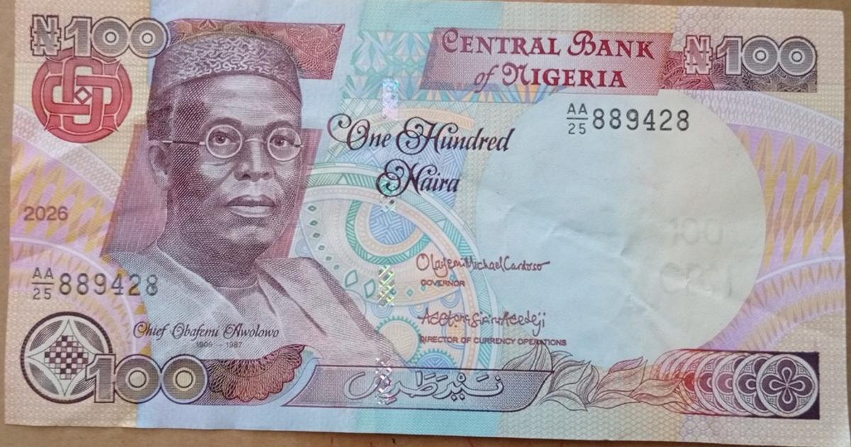 CBN warns against rejecting standard ₦100 note, reiterates legal tender status