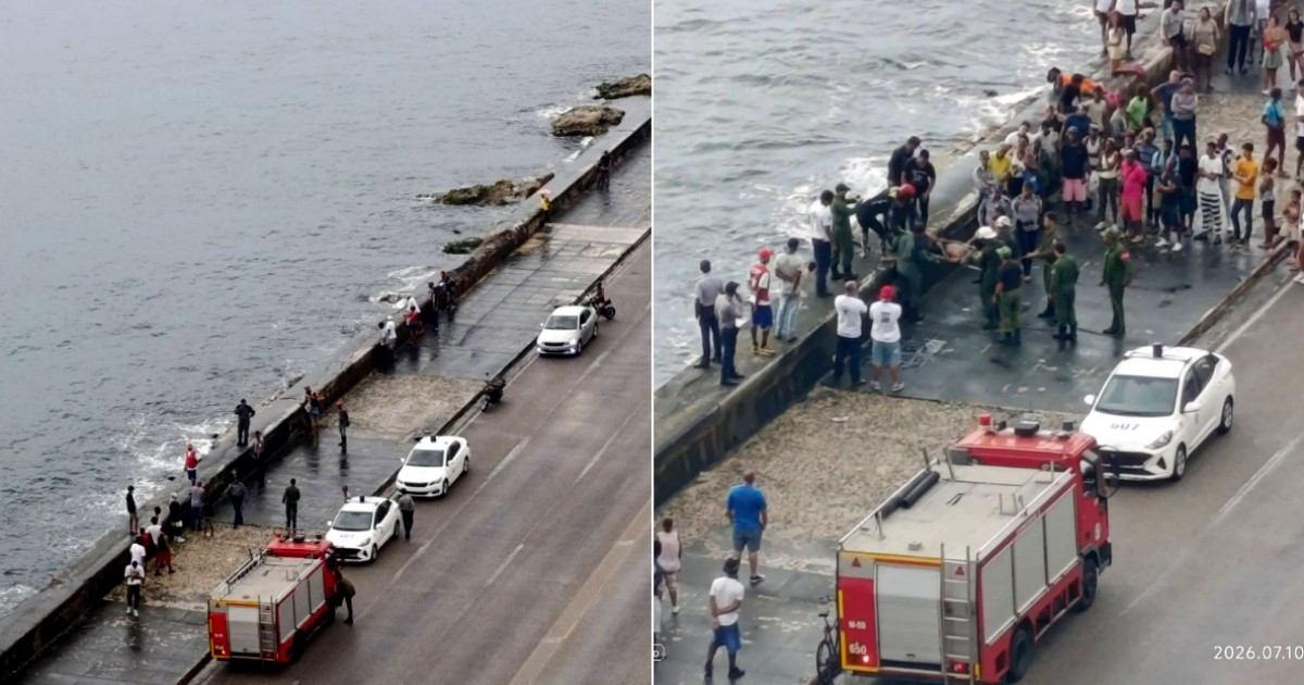 Muere hombre en el Malecón de La Habana tras crisis hídrica