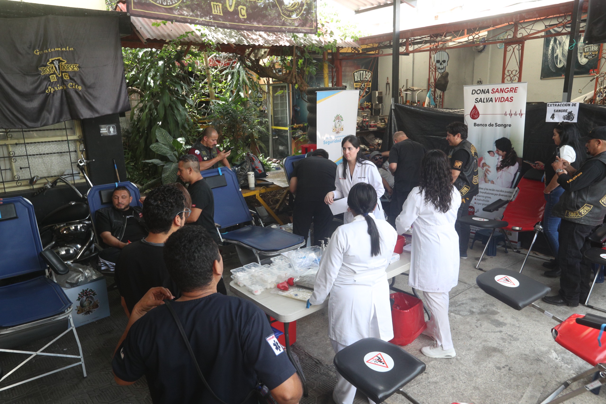 Motoristas organizan jornada de donación de sangre para fortalecer reservas del IGSS