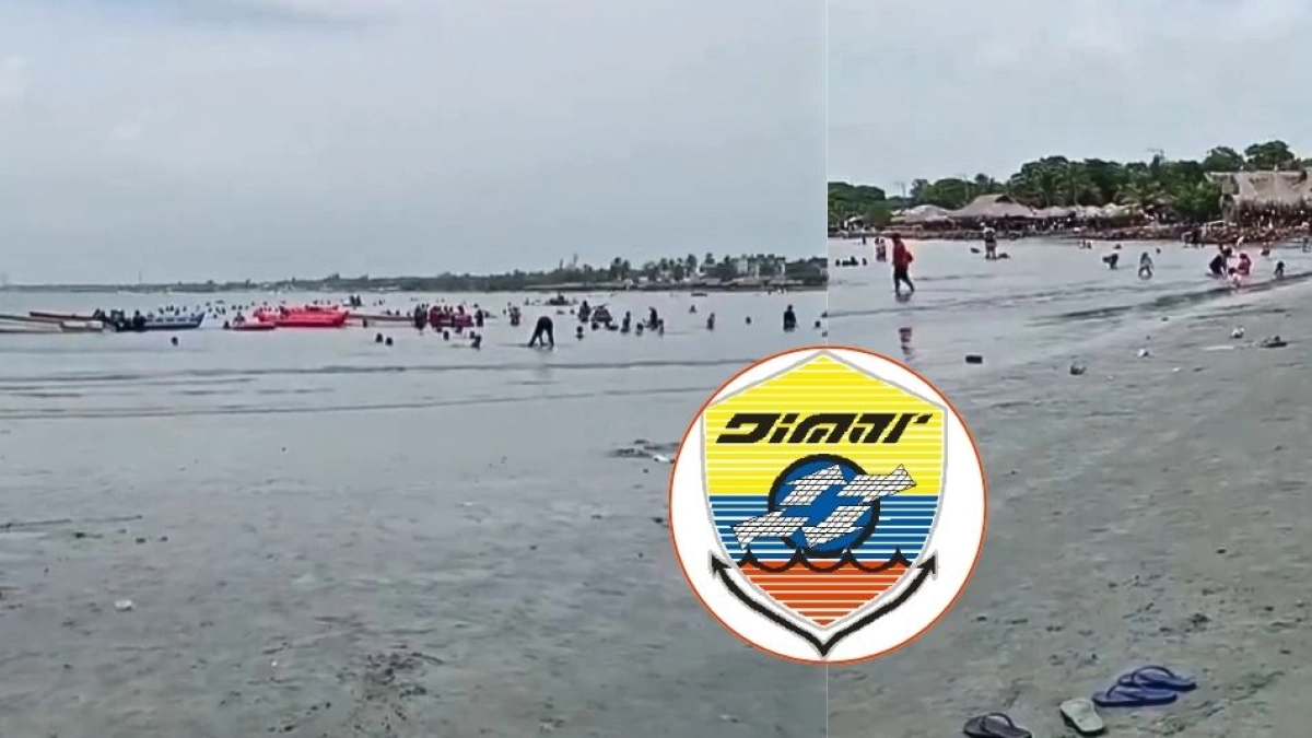 Retiro del nivel del mar en las playas de Coveñas, Sucre: explicación técnica de Dimar