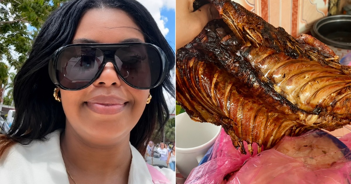 Cubana denuncia falta de respeto al recibir solo el hueso de su carne de bienvenida