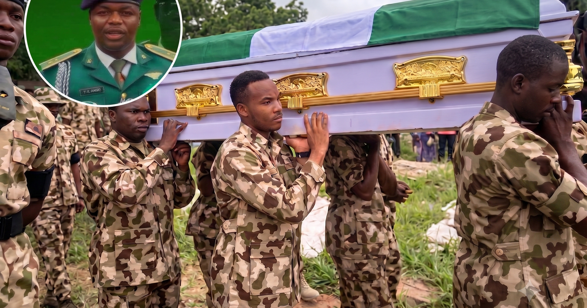 Nigerian Army Lieutenant Felix Ademe Isaac Laid to Rest with Full Honours After Dying in Oyo Rescue Operation