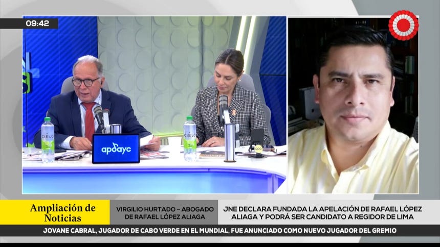 López Aliaga decide no asumir como senador: su abogado explica que voluntad popular no se afecta